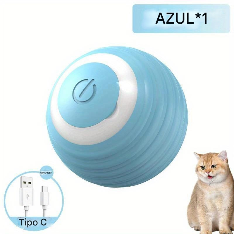 Brinquedo Interativo Bola Mágica para Gatos – Movimento Inteligente e Autônomo