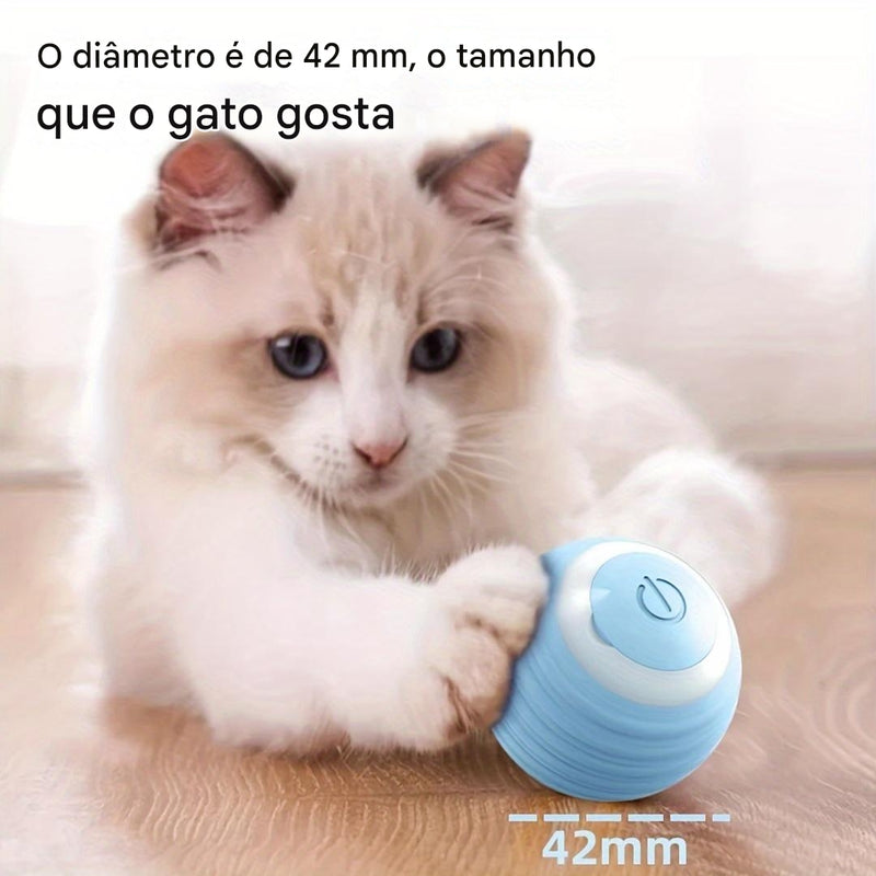 Brinquedo Interativo Bola Mágica para Gatos – Movimento Inteligente e Autônomo